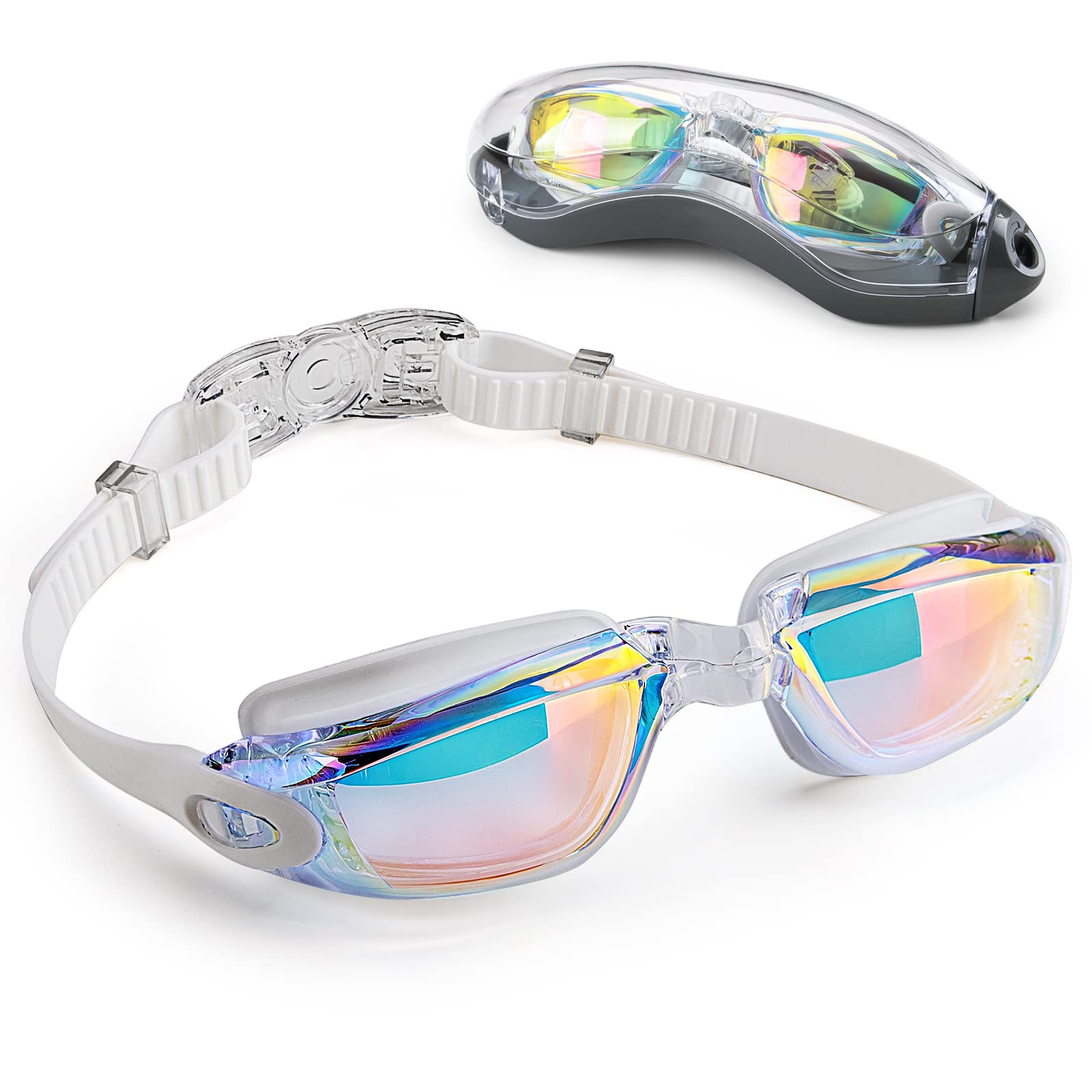DasMeer Swimming Goggles, No Leaking Anti Fog UV Protection Swim Goggles for Adult,Men,Women,Teenager