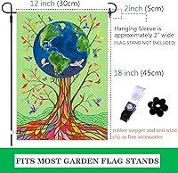 Vista 5 de Banderas de jardín de arpillera de doble cara