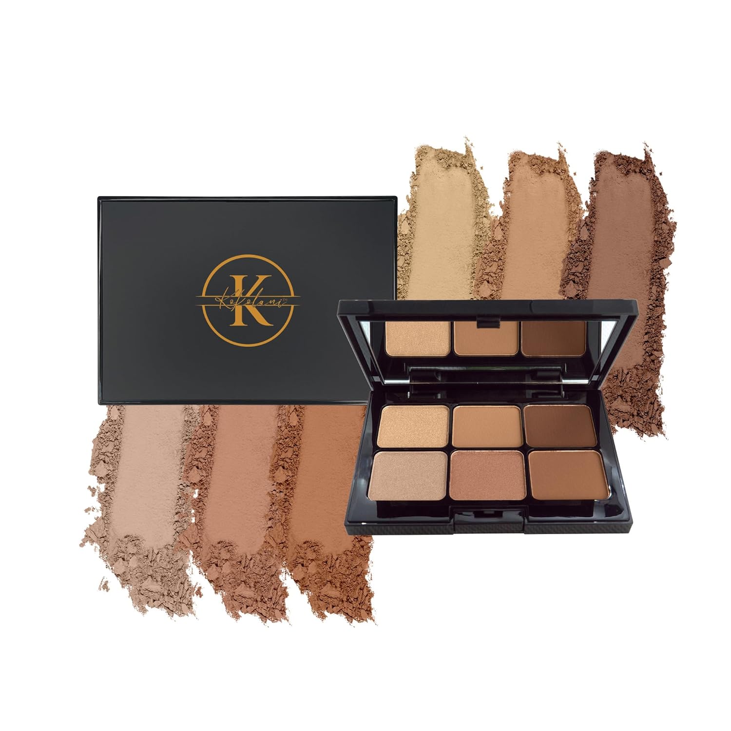 Beauty Neutral Eyeshadow Palette – 6 Shades Matte & Shimmer | Cruelty-Free, Vegan, Long-Wear & Crease-Resistant | Nude Smokey & Everyday Looks