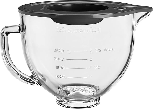 KitchenAid 5KSM5GB Stand Mixer Optional Accessory, Refreshed Glass, Trasparent