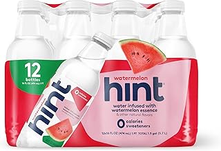 Hint Water Watermelon, Pure Water Infused with Watermelon, Zero Sugar, Zero Calories, Zero Sweeteners, Zero Preservatives,...