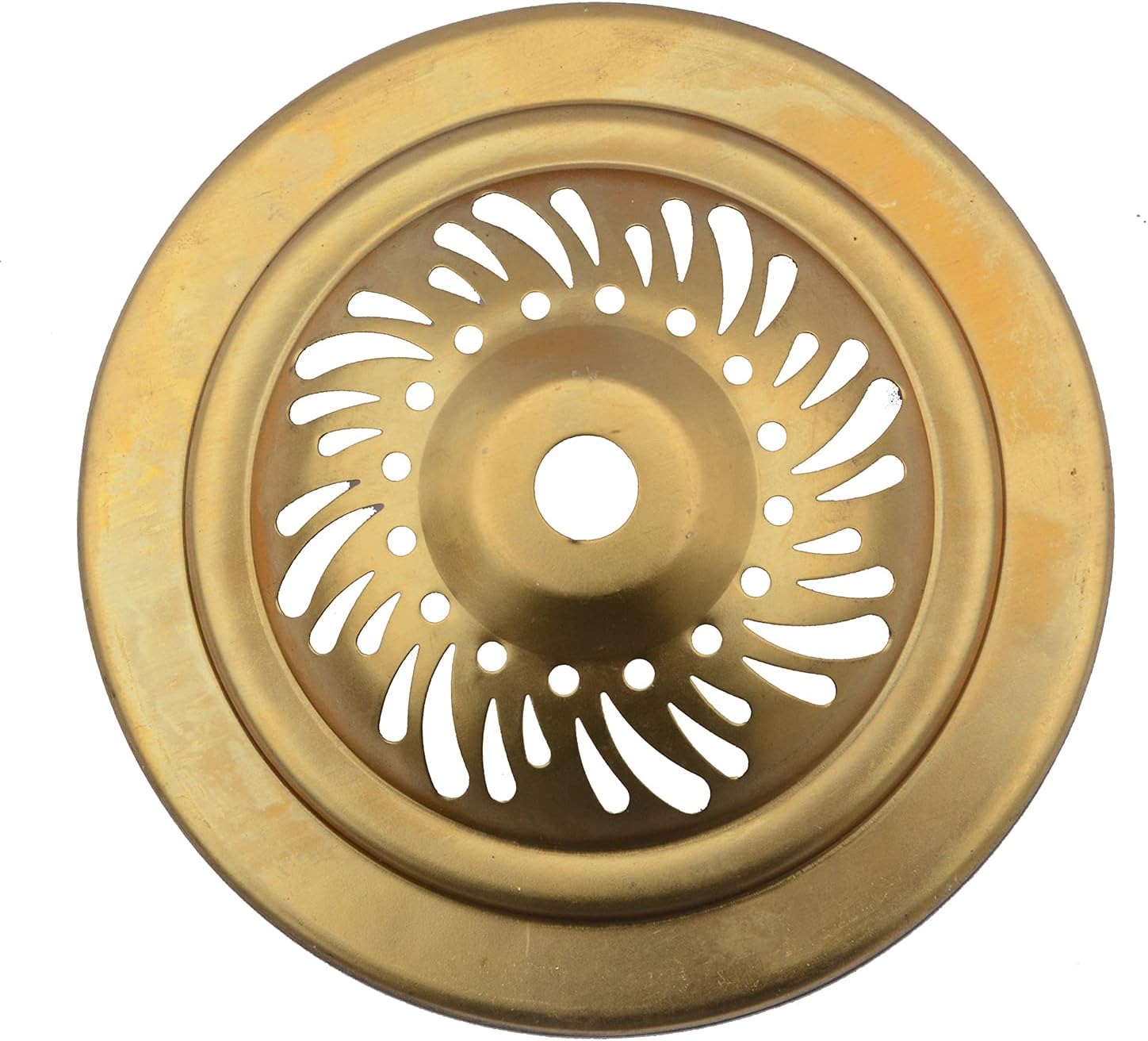 Round Vented Brass Vase Cap for LampUnfinished Brass Dia 4INCH(10CM