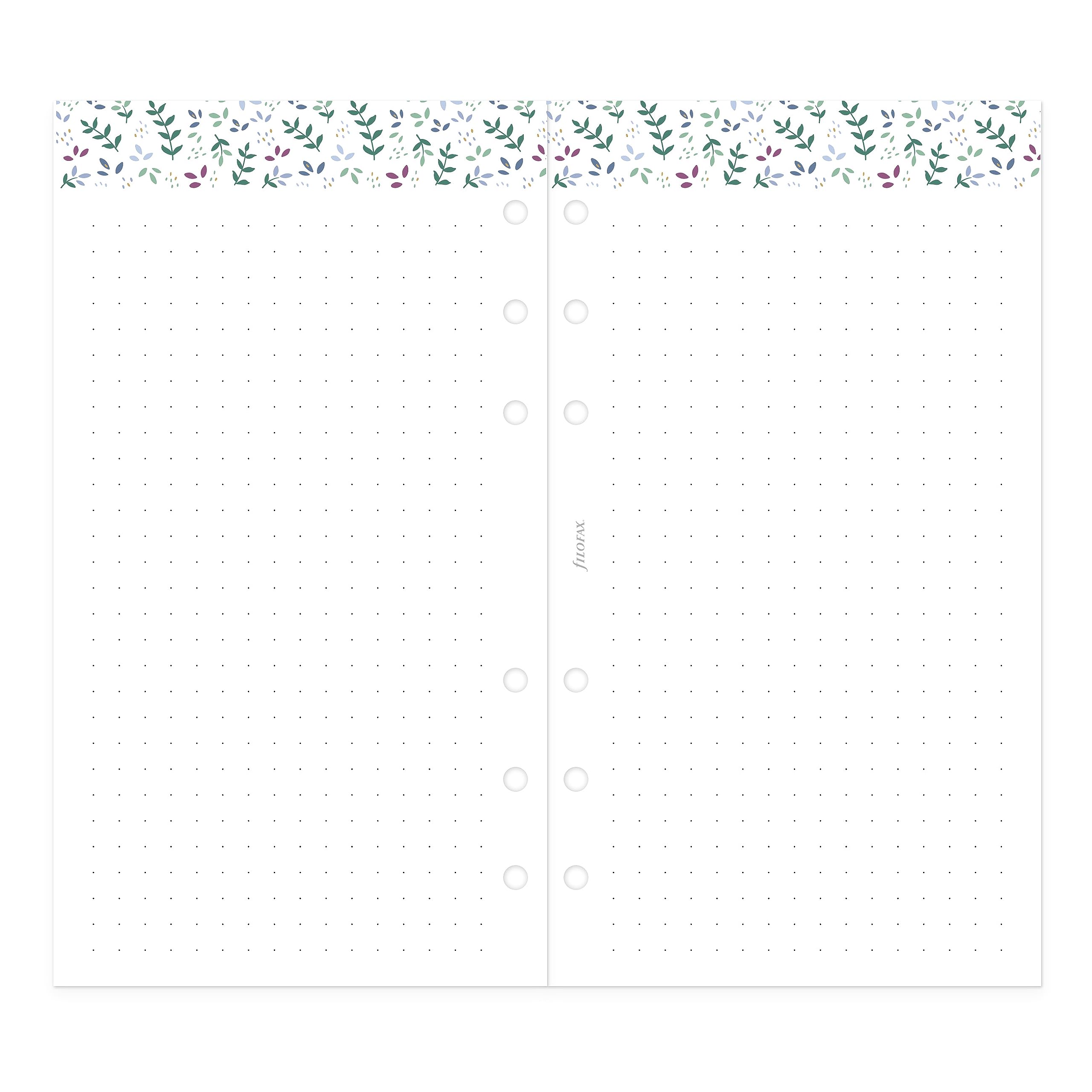 Filofax Ricarica per agenda giornaliera, formato personale/compatto, vista settimanale, confezione minimale per agenda da giardino, multilingue: cinque lingue, 2024 (C68492-24)