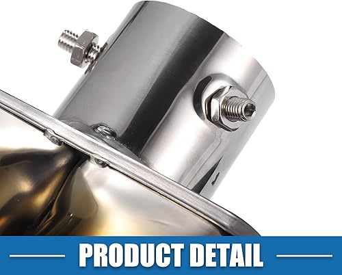 Miniatura 7 de Punta de escape doble para automóvil, tubo de cola curvado, entrada de 2.4 pulgadas, 2.4 x 2.1 pulgadas, salida de 6.7 pulgadas de longitud, punta