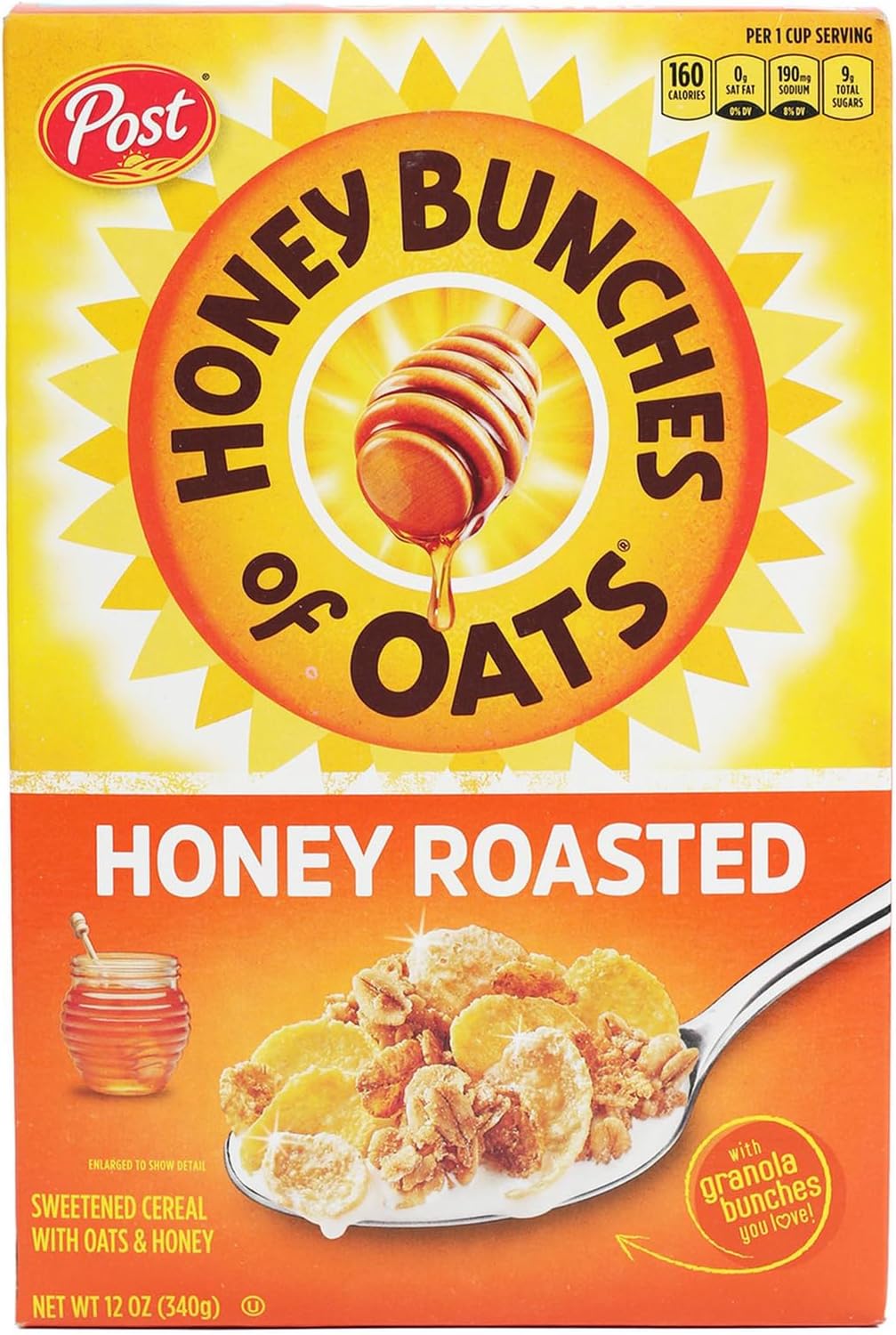 Post Honey Bunches of Oats Honey Roasted, 340g
