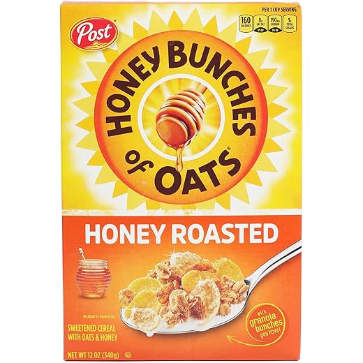 Post Crunchy Honey Roasted Cereal - 411 G