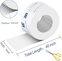 Vista 43 de Tiras de fieltro con respaldo adhesivo, tiras de fieltro adhesivas, paquete de 4 rollos de fieltro 1/2 x 60 pulgadas, cinta de fieltro beige