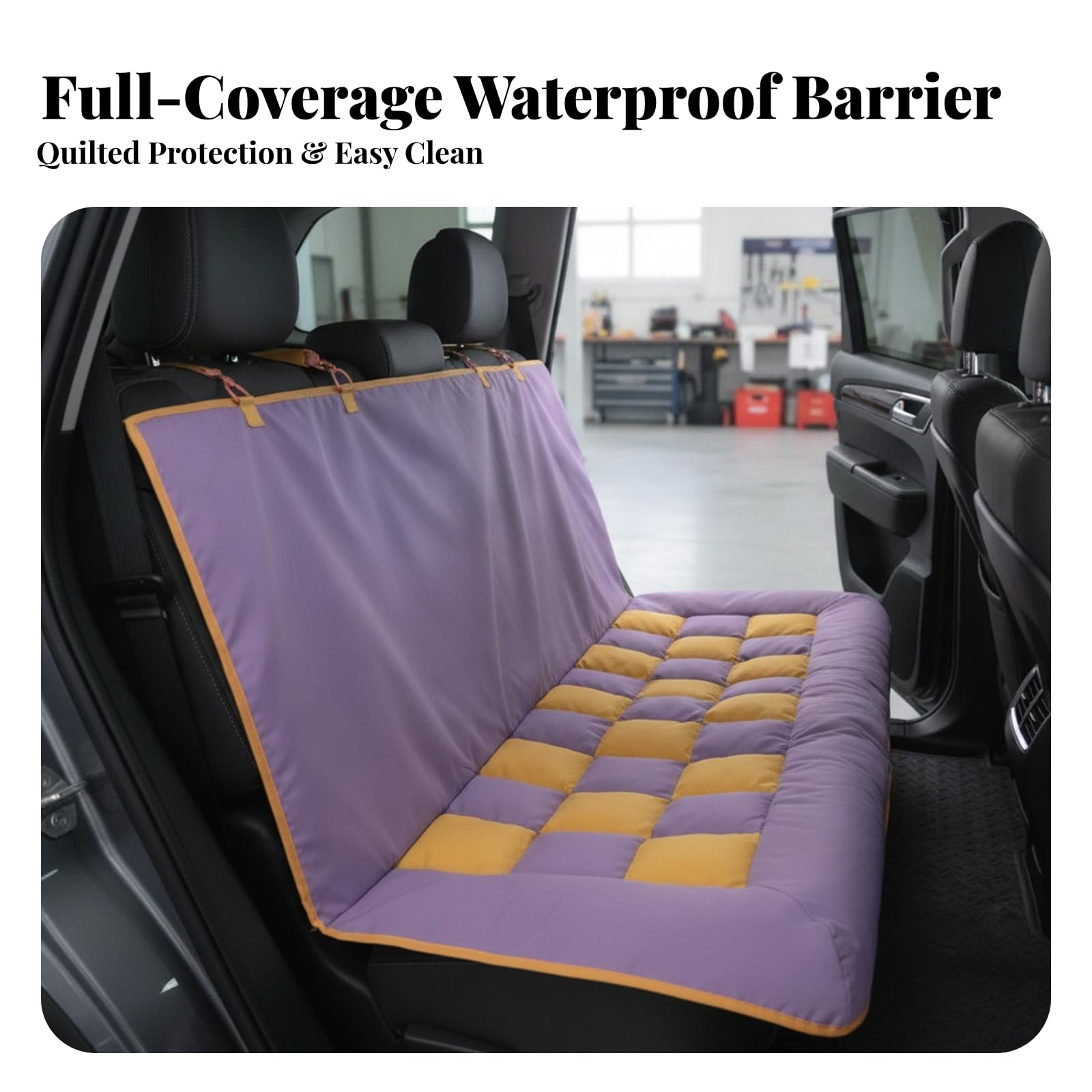 Funda Universal para Asiento Coche | Diseño Impermeable y Lavable, Funda Asiento Coche para, Resistente Al Agua, Morado