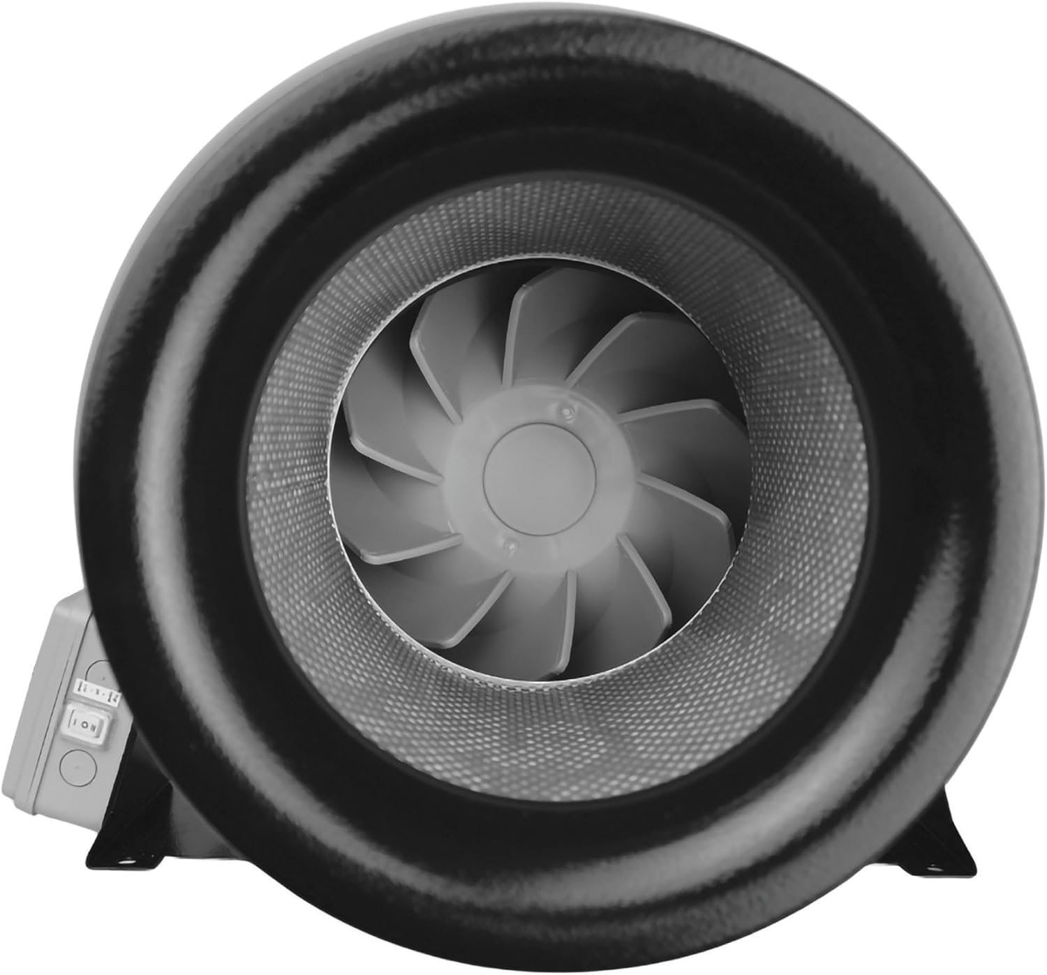 VENTS-US TT Silent M 315 Inline Duct Fan For High Static Pressure Application Up to 1050 CFM - UV Resistant, Sound Absorbing Casing, (12-3/8” Duct Diameter)
