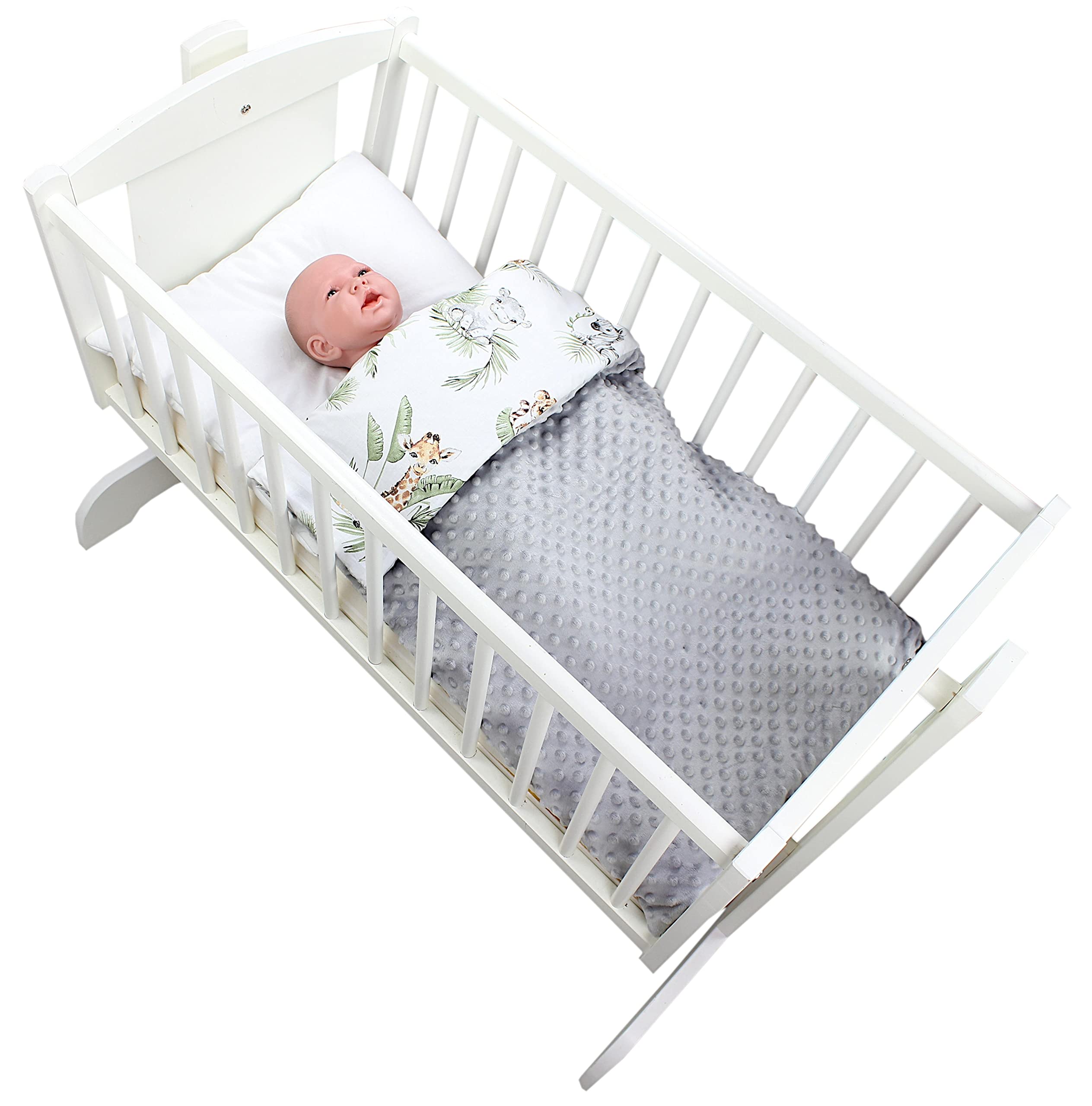 TupTam Couverture de Bébé 85 x 85 cm pour Siège Auto Buggy Coque Universelle Minky Coton