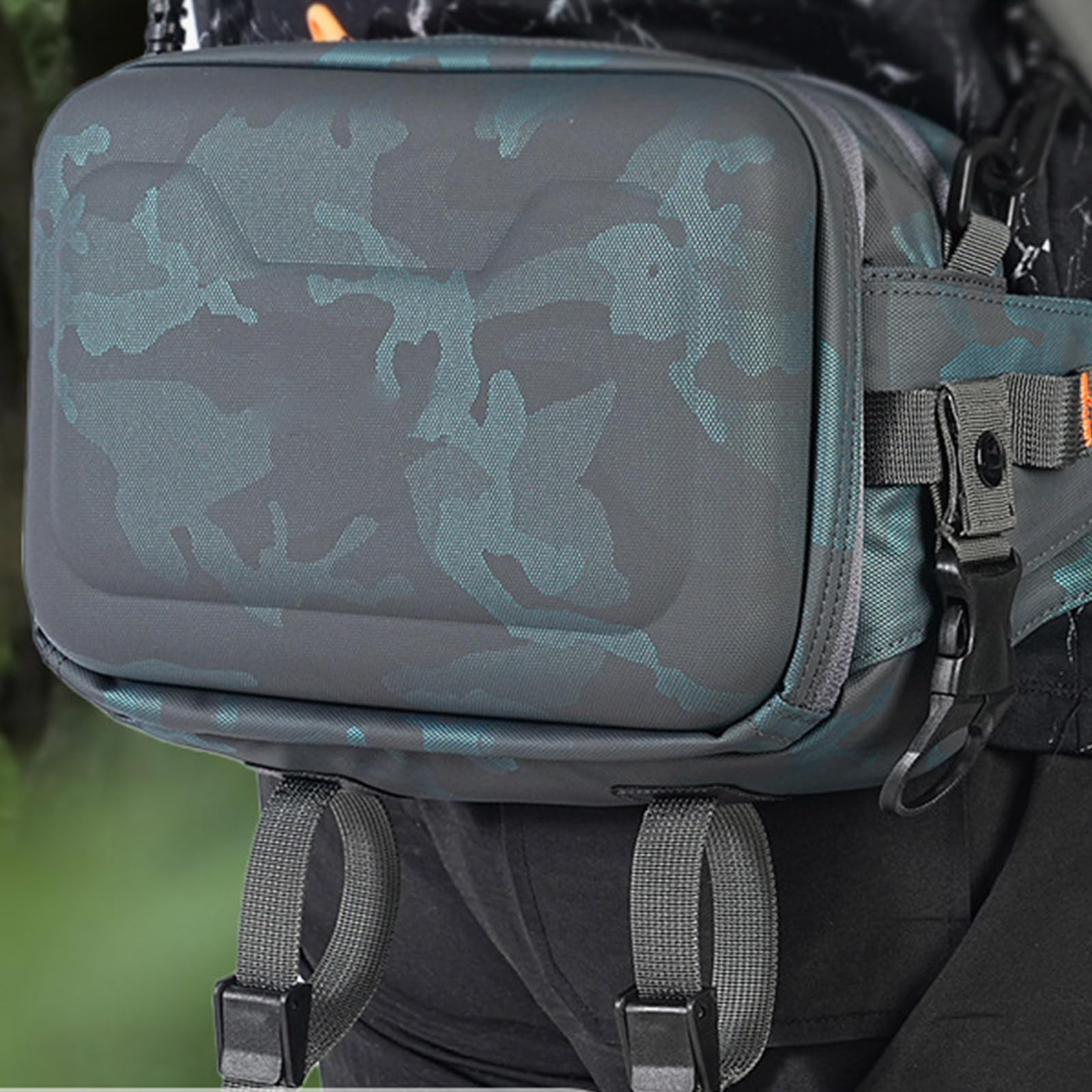 Greabuy Sac de rangement pour matériel de plein air, sac de pêche, sac à bandoulière unique, sac à bandoulière, sac à leurres, sacs de taille multifonctions, sacs à dos de pêche