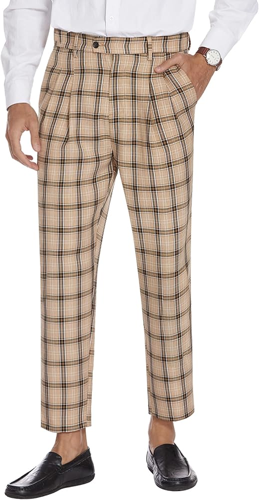 checkered trousers for men