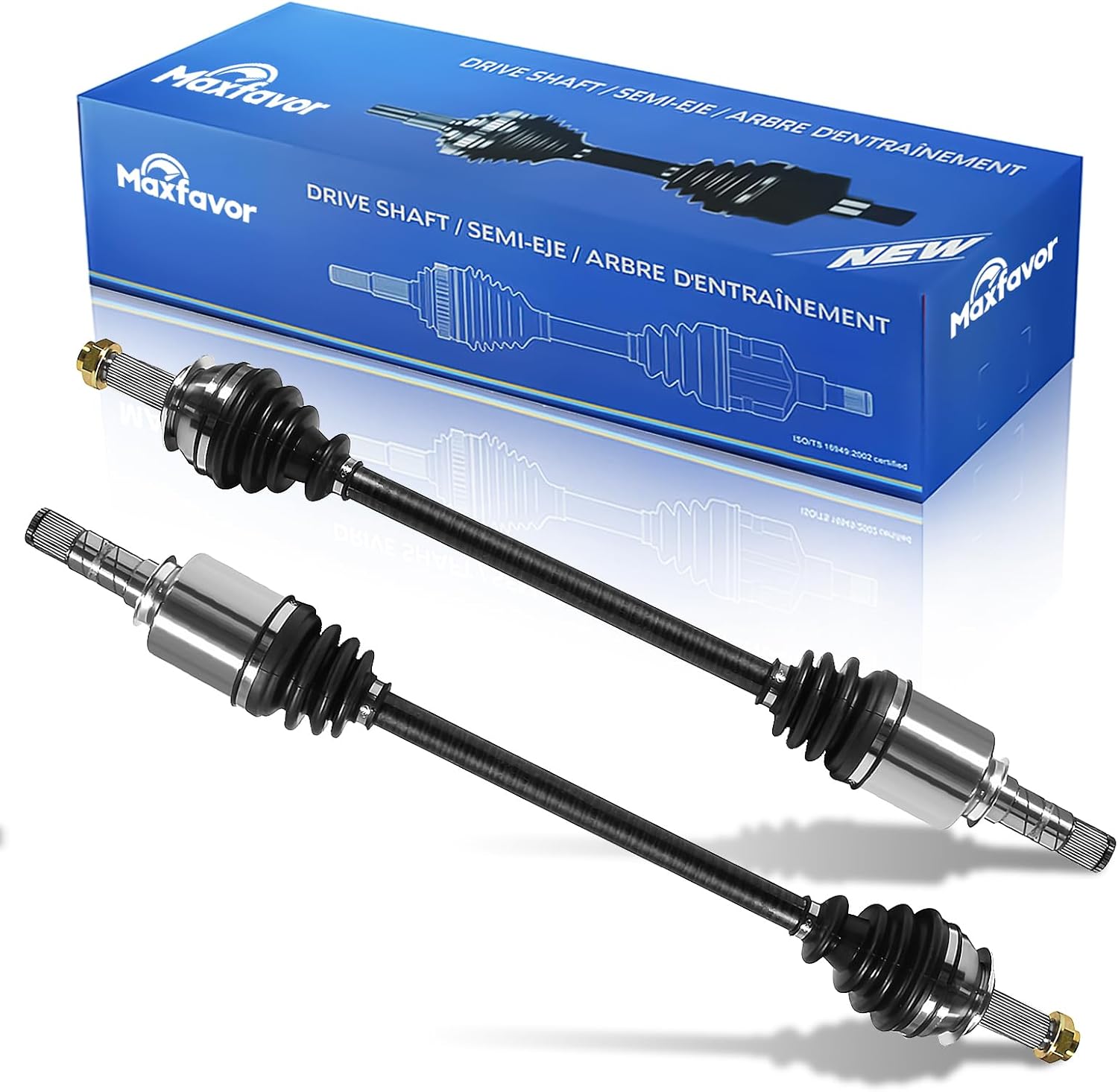 Maxfavor CV Axle Front Pair AWD Fit for Subaru Outback 2005-2009, Subaru Impreza 2008-2011, Subaru Legacy 2005-2009 CV Axles Joint Shaft Assembly Left Right Driver Passenger Side 2.5L H4 3.0L H6