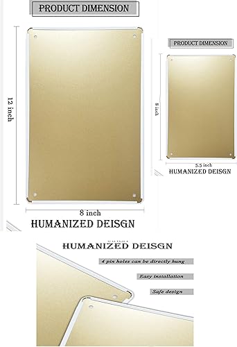 Miniatura 2 de Letrero de metal retro con diseño de granero, decoración de pared para el hogar, cafeterías, pubs, club, placa de regalo, 8 x 12 pulgadas