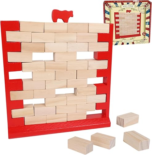 Miniatura 10 de GOTHINK Juego de pared de ladrillo, divertido juego familiar para niños y niñas, desarrolla habilidades y estrategia, perfecto para fiestas en