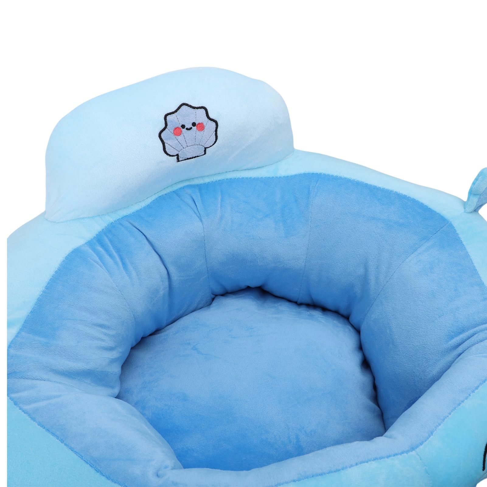 Jiawu Divano per Sedersi per Neonati, Divano di Supporto per Neonati in Morbido Peluche con Animali dei Cartoni Animati, Sedia per con Supporto per Paraurti a 360 Gradi per per la Schiena del (stile