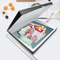 Vista 11 de Lineco Folio Storage Box, Clamshell Design with Metal Edge. 18.5x24.5x1.75 Inches, Archival Boxboard, Preserve Photos, Cards, Magazines, Documents