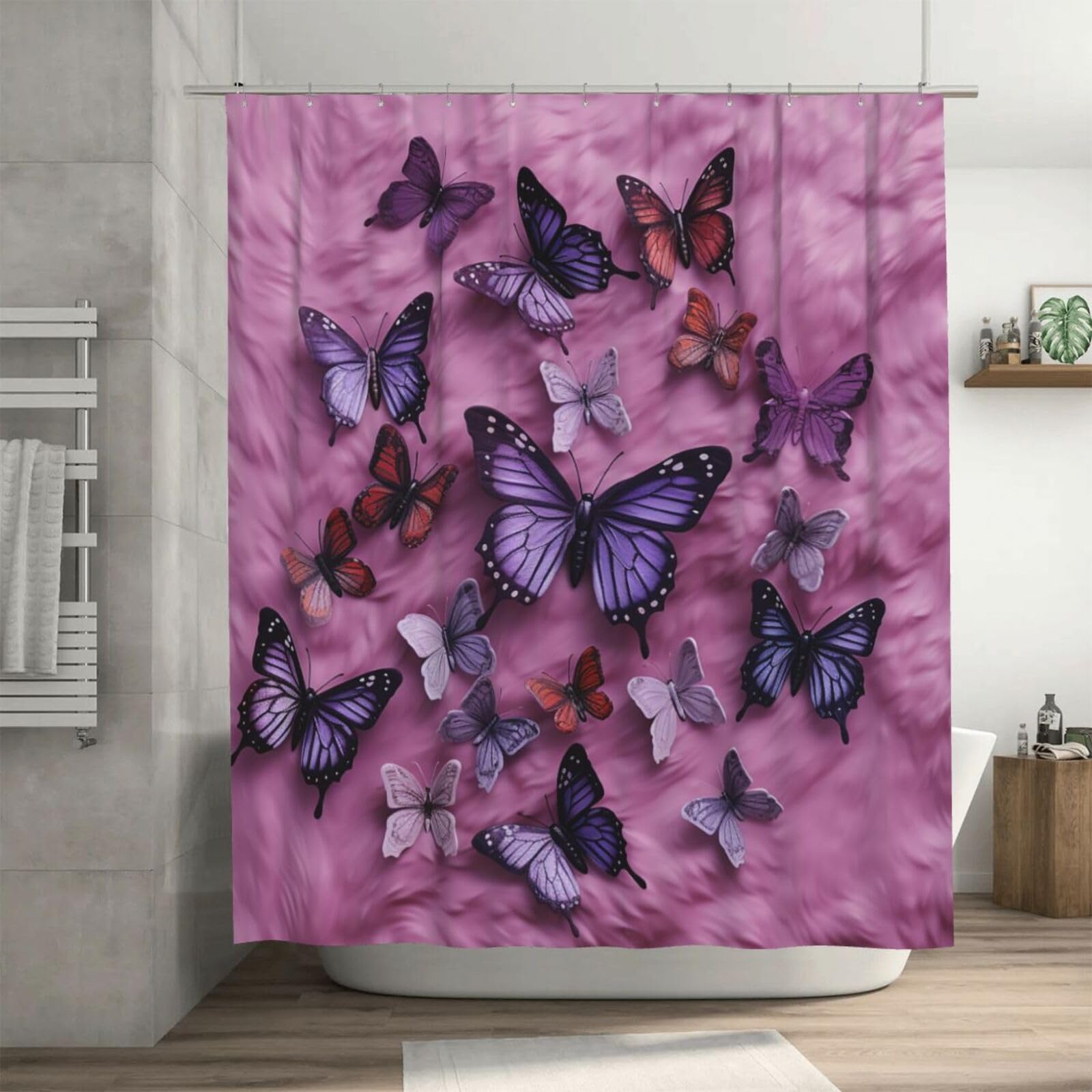 Rideau de douche papillons pour sublimer la décoration de votre bain