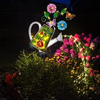 Solar Watering Can with Lights Outdoor, Garden Decor Waterproof Solar Lights, Outdoor Garden Decoration, Yard Clearance Front Porch Lawn Driveway Yard Backyard Landscape Lights Outdoor Decoration