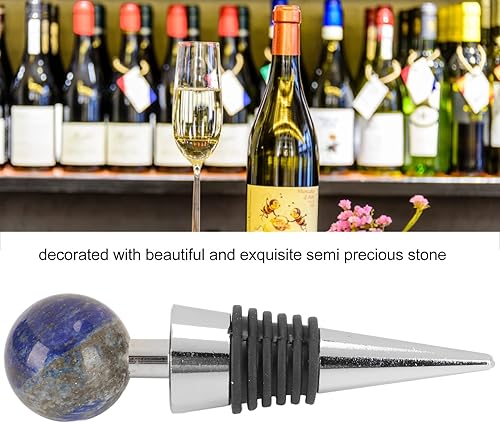 Miniatura 5 de Tapón de vino, tapón de botella, excelente sellado, ecológico, piedra semipreciosa para vino y bebidas, mantiene el vino fresco, se adapta a