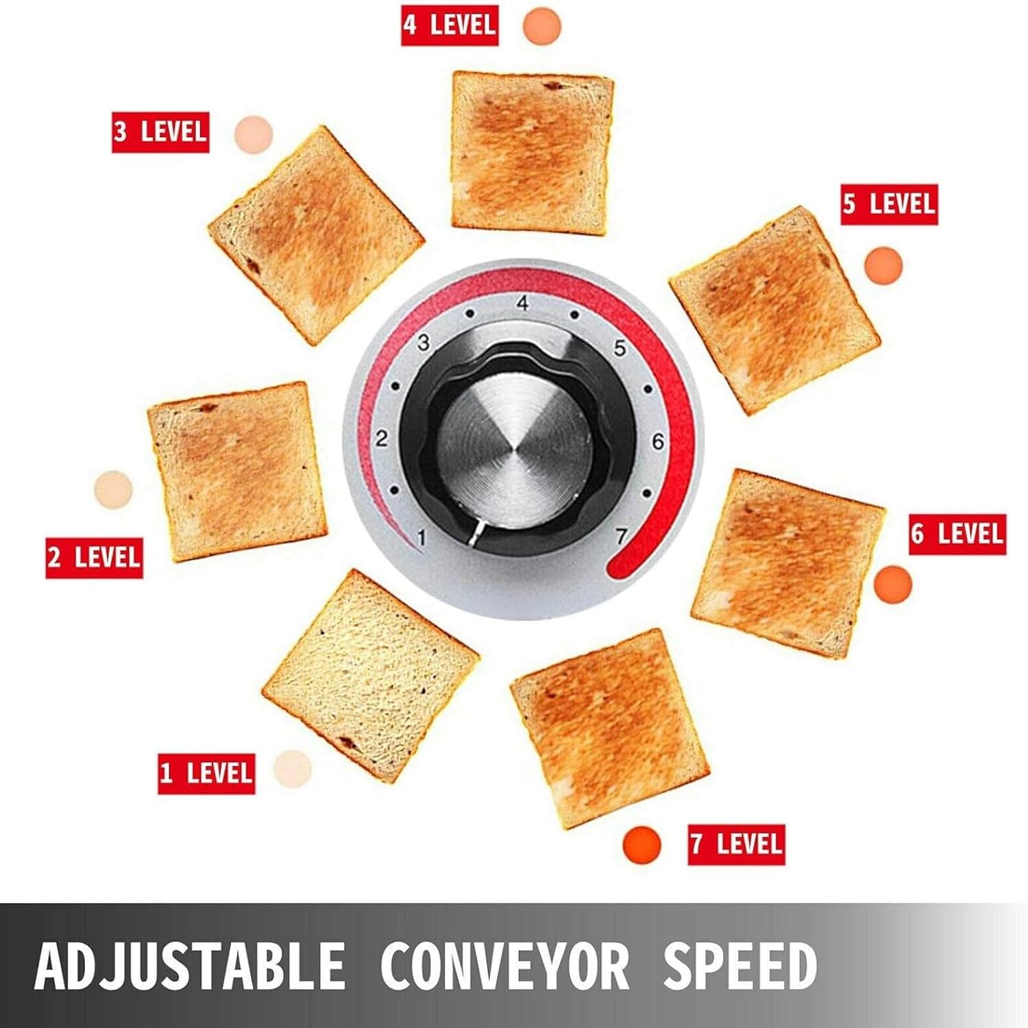 Tostadora de cinta transportadora comercial, tostadora de cinta transportadora para catering, horno tostador automático, máquina de pan eléctrica,150/300/450 piezas/h,para uffets,150