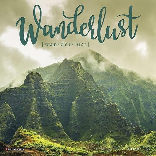 Willow Creek Press, Wanderlust 2027 Mini Wall Calendar