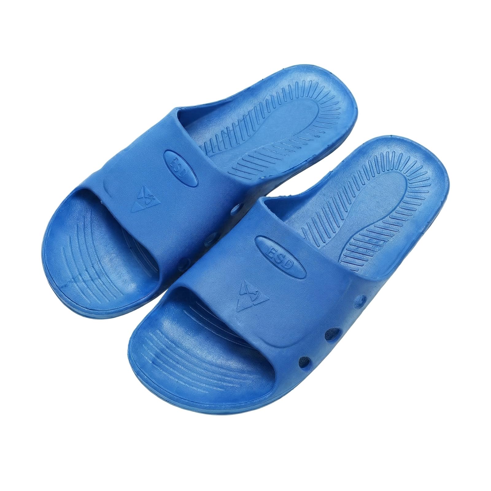 ESD Safe SPU Slippers for Men & Women (Blue) - Lightweight Anti Static Safety Footwear for Mobile Repairing, Cleanroom, Lab & Industry - Soft Polyurethane Sole, Non-Slip Chappal (Size UK 4-10)-picture-34