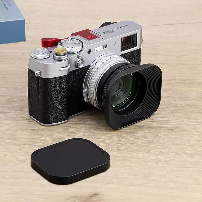 Sombrilla metálica cuadrada Haoge LH-E3T con anillo adaptador 49mm para Fujifilm miniatura 2