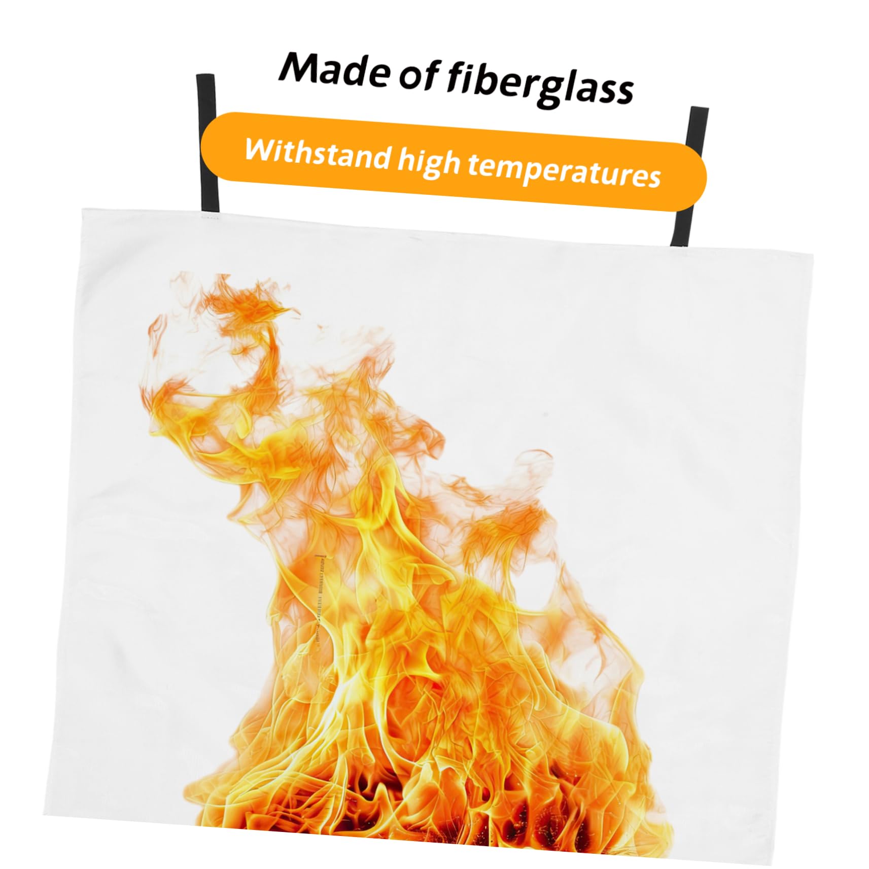 Cabilock Fireproof Mat Emergency Blanket for Home 2-ply Fiberglass Fire Resistant Blanket Heatproof Mat Fire Pit