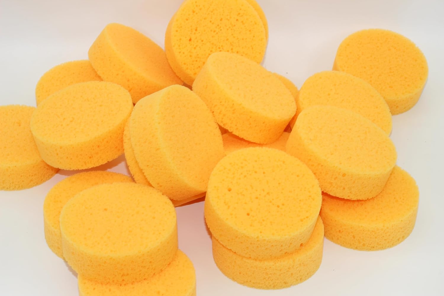 3 Inch Round Synthetic Sponges for Crafts, Painting, Pottery, Face Painting, Watercolors & Horse Tack Cleaning | 25 Pack
