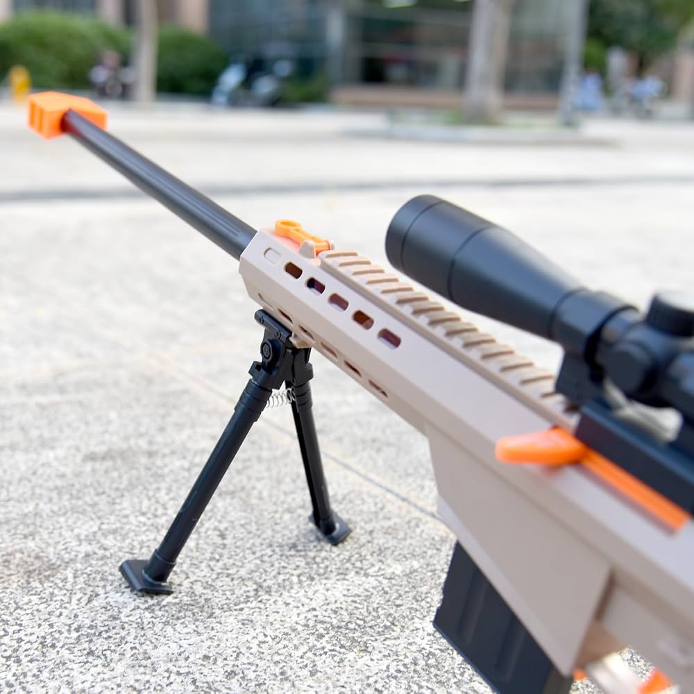 E-THOL – Fusil 98k Lance-douilles Soft-head – 10 Douilles Incluses – Modèle Réaliste – Dès 3 Ans – Violet