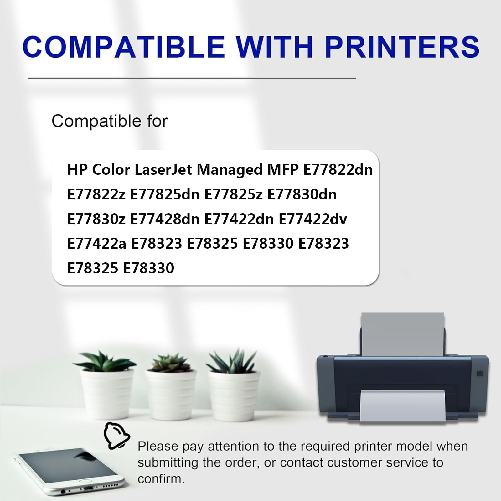 W9048MC Vaschetta di Recupero Toner ad Alta capacità per HP Color LaserJet Managed E77822dn E77822z E77825dn E77825z E77830dn Stampanti, Effetto di Stampa ad Alta Definizione,3*Black
