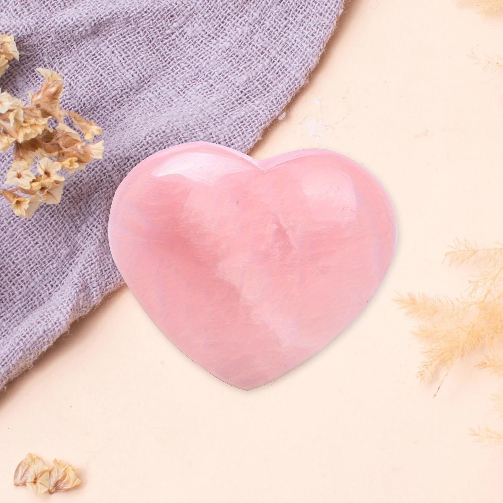 Cuarzo Rosa Cristal Rosa Piedra Curativa Piedra En Forma De Corazón De Cuarzo Rosa Cristal Naturales Para Curación De Energía De Chakra Meditación Masaje Y Decoración