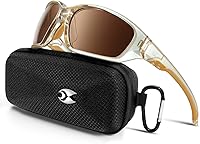 Vista 23 de Suoso Gafas de sol polarizadas deportivas para hombres: gafas de sol UV400 para mujeres, protección envolvente para pesca, conducción, TR90