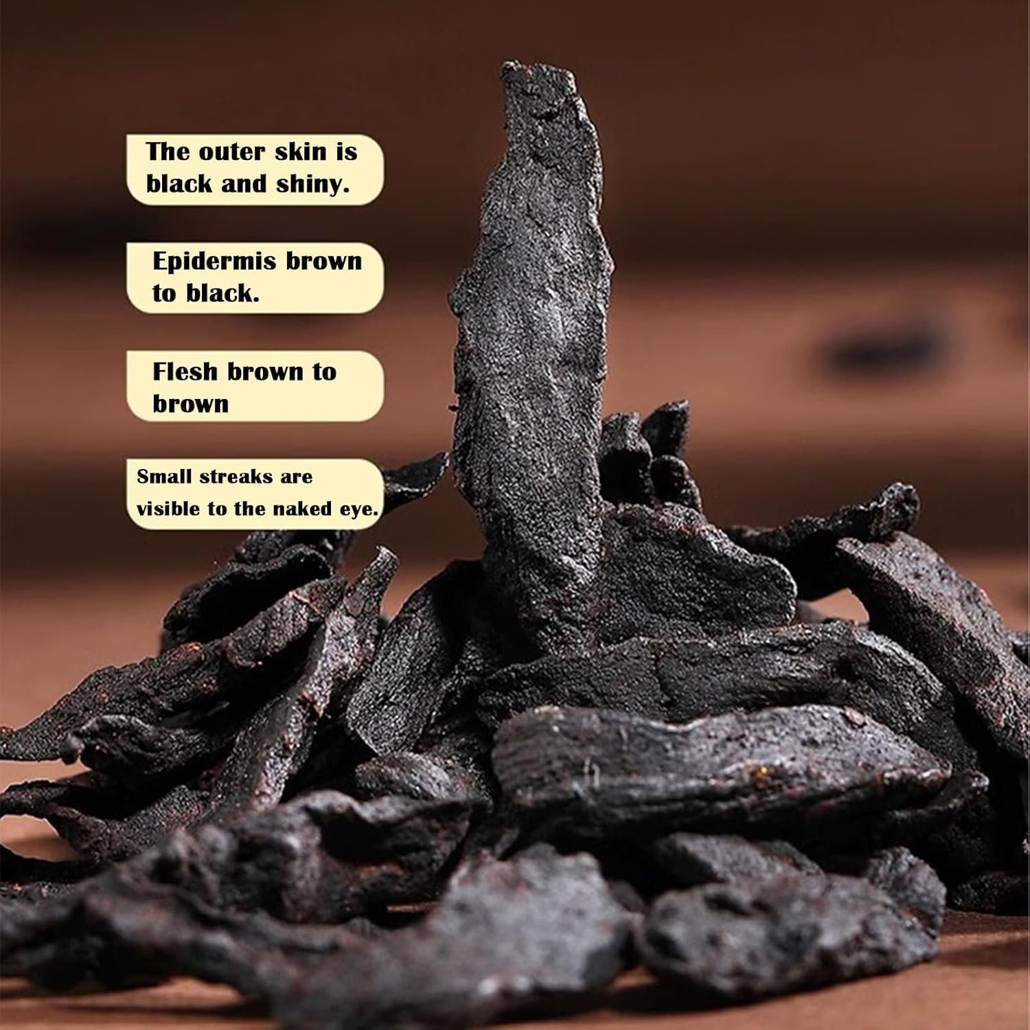 Rhizoma Polygonati Huangjing300g/10.58oz 黄精 Chinese Traditional Method Wild Polygonatum Sibiricum Huang Jing Tea Kidney Tea for Natural Cleanse Women & Men 制黄精 九蒸九晒 - Image 2