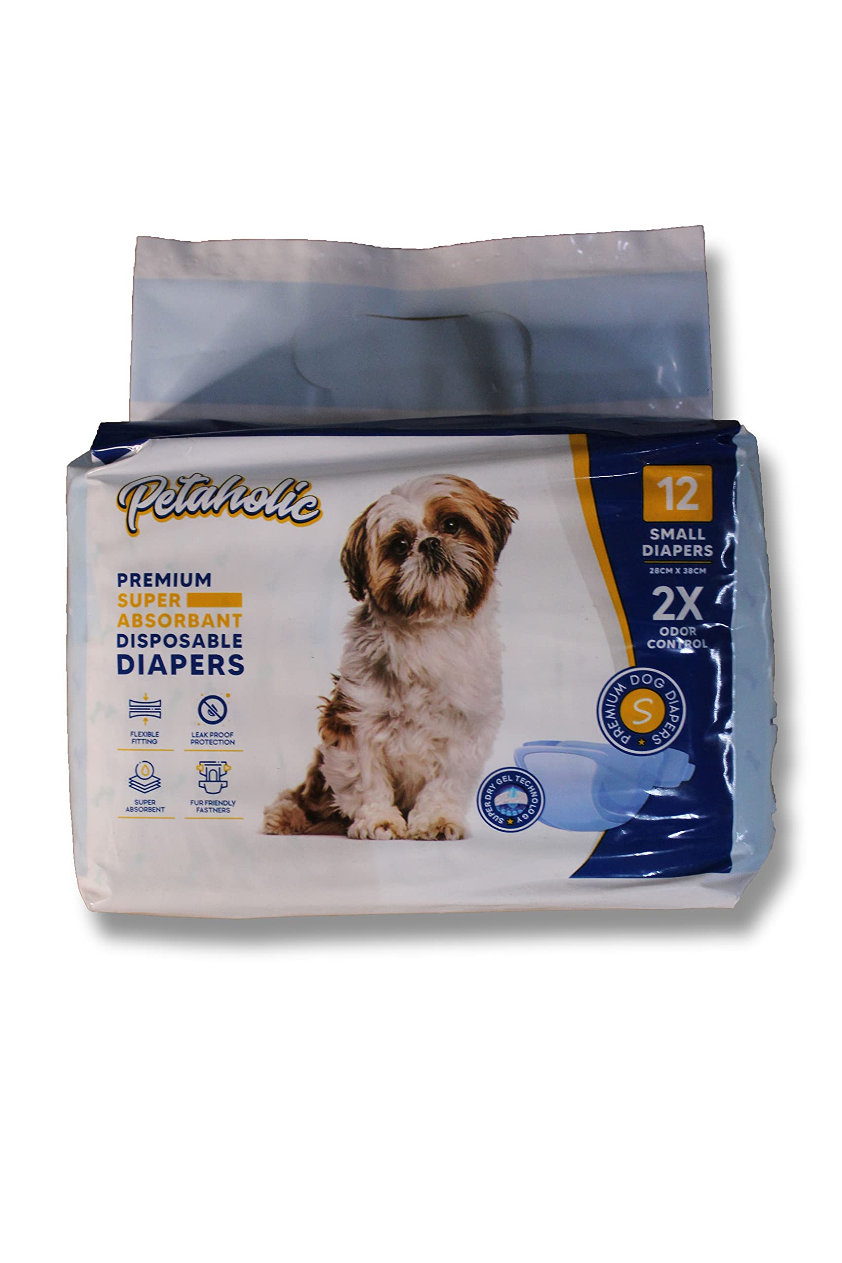 DOGTOWN Petaholic Diaper Small Toy for Small and Medium Dogs It's 100% Natural & SafeColor-Blue