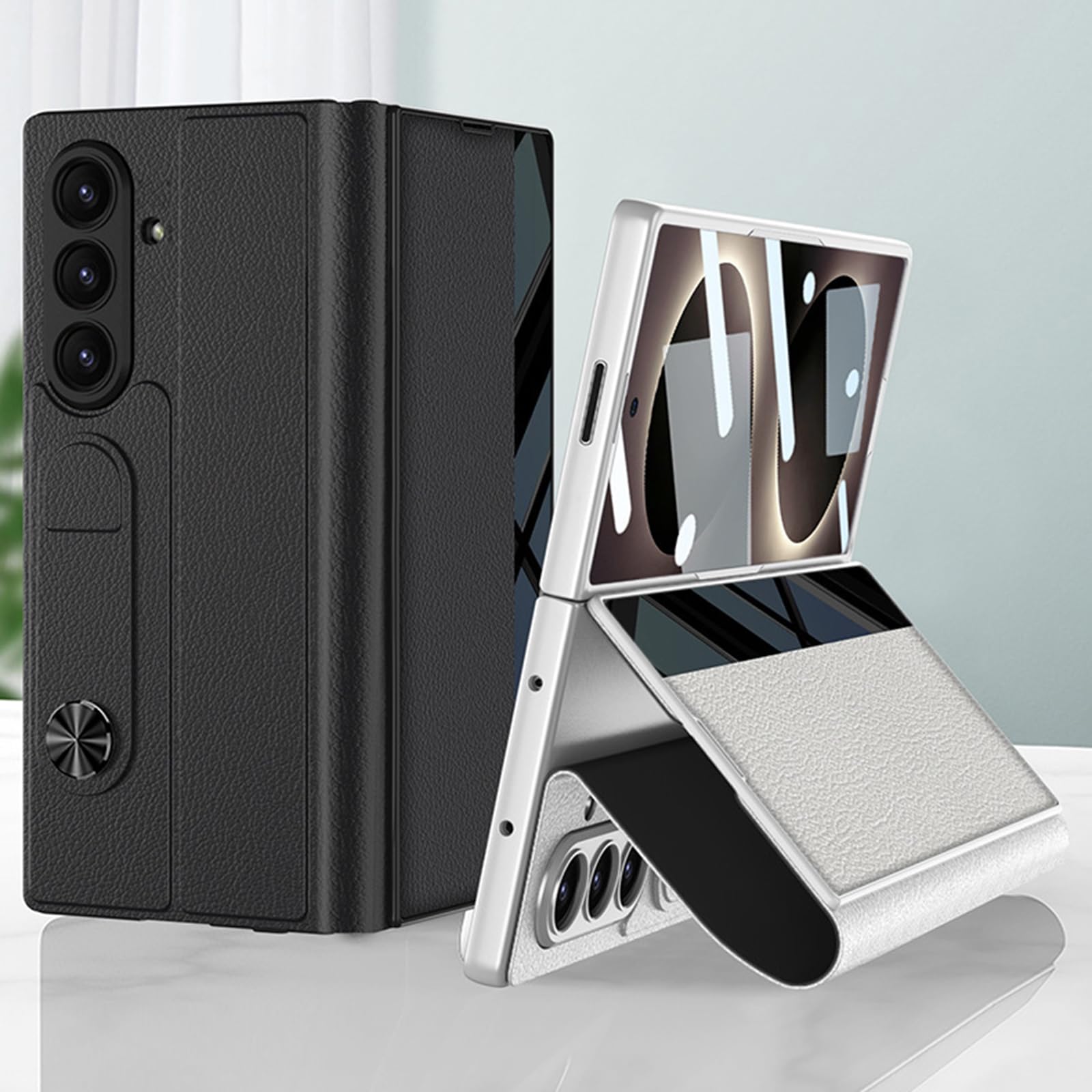 Etui do Samsung Galaxy Z Fold 8 Ultra, wzór skóry z włókna węglowego