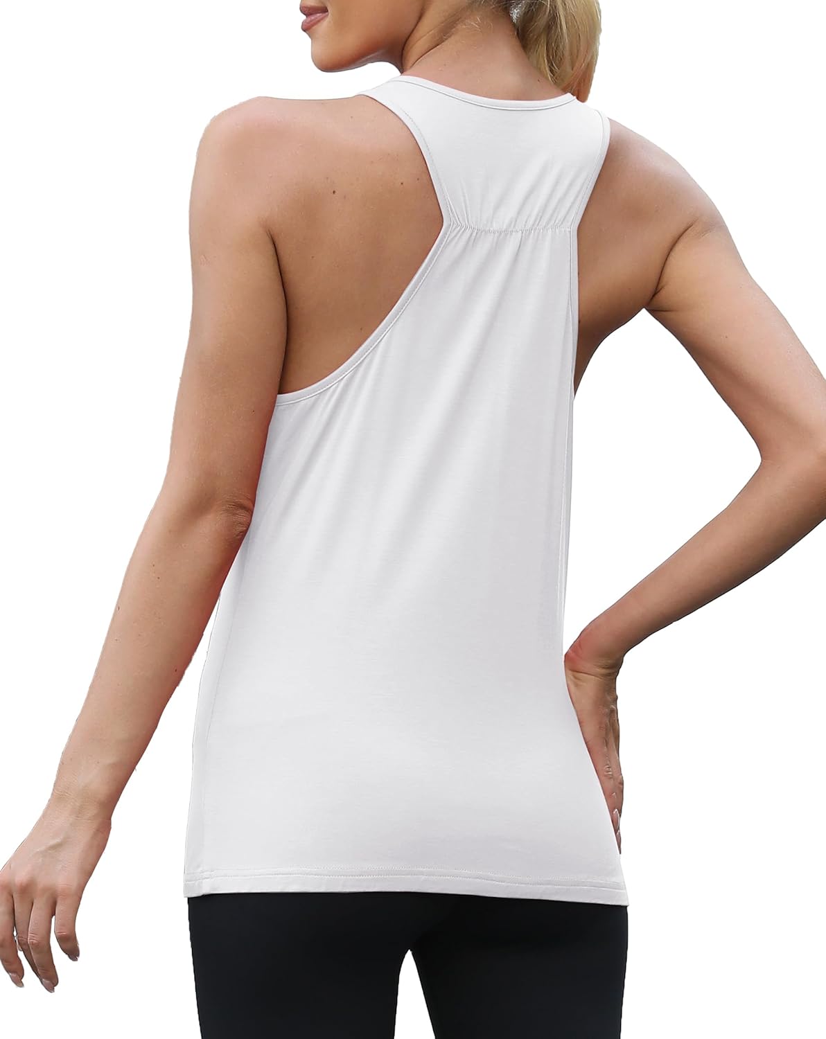 Mippo Workout Tops for Women Sleeveless Athletic Running Yoga Tank Tops Racerback Breathable Gym Sports Exercise Shirts - Image 4