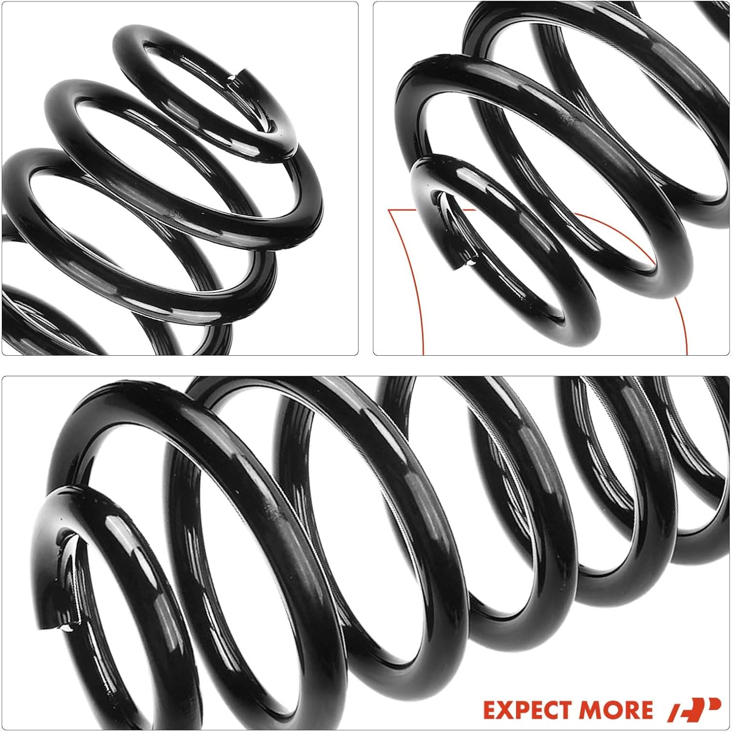 A-Premium 2Pcs Rear Suspension Coil Spring Set Compatible with Ford Expedition 1997-2002 & Lincoln Navigator 1998-2002 4.6L 5.4L, Driver and Passenger Side, Replace# 2L145534DA, F75Z5560DA