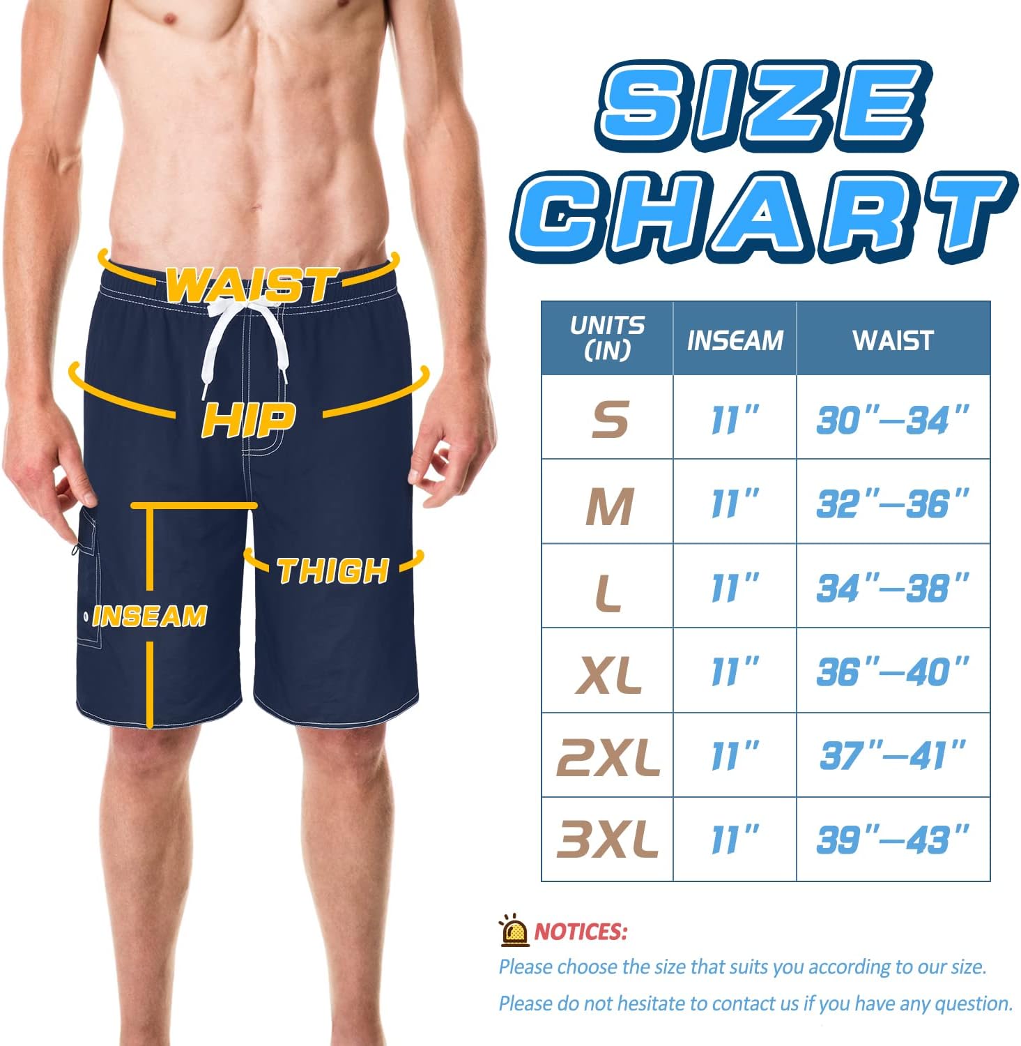 Mens Swimming Trunks Swim Trunks Quick Dry Swim Shorts with Mesh Lining Funny Swimwear Bathing Suits - Image 3