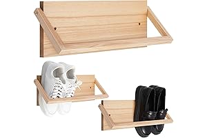 3 Pcs Space Saving Wall Mounted Shoe Rack