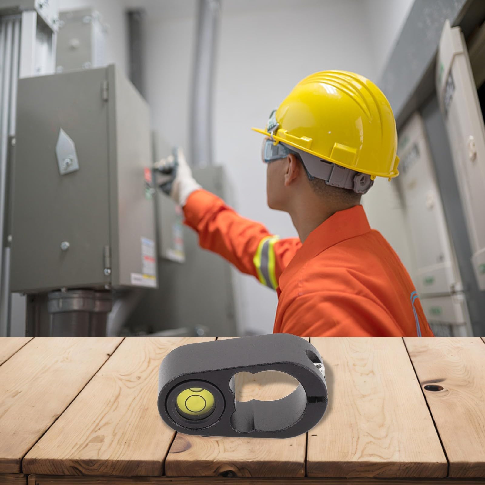 Fiala a bolla a livello centrale con supporto in lega di alluminio per pali di diametro 36 mm in applicazioni di mappatura e accessori di montaggio GPS (25 mm)