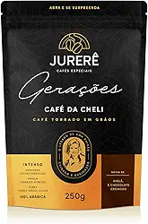 CAFÉ JURERÊ ESPECIAL EM GRÃOS 85+ DA CHELI, NOTAS CHOCOLATE CREMOSO E AVELÃ, CATUAÍ VERMELHO, CERRADO MINEIRO, TORRA MÉDIA CLARA 250G