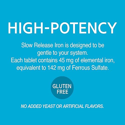 Miniatura 7 de 21st Century Tabletas de hierro de liberación lenta, 60 unidades, paquete de 5, el embalaje puede variar