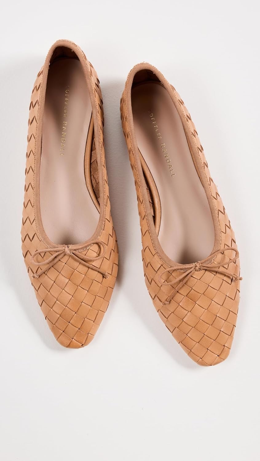 Loeffler Randall Women's Landry Woven Leather Ballet Flats