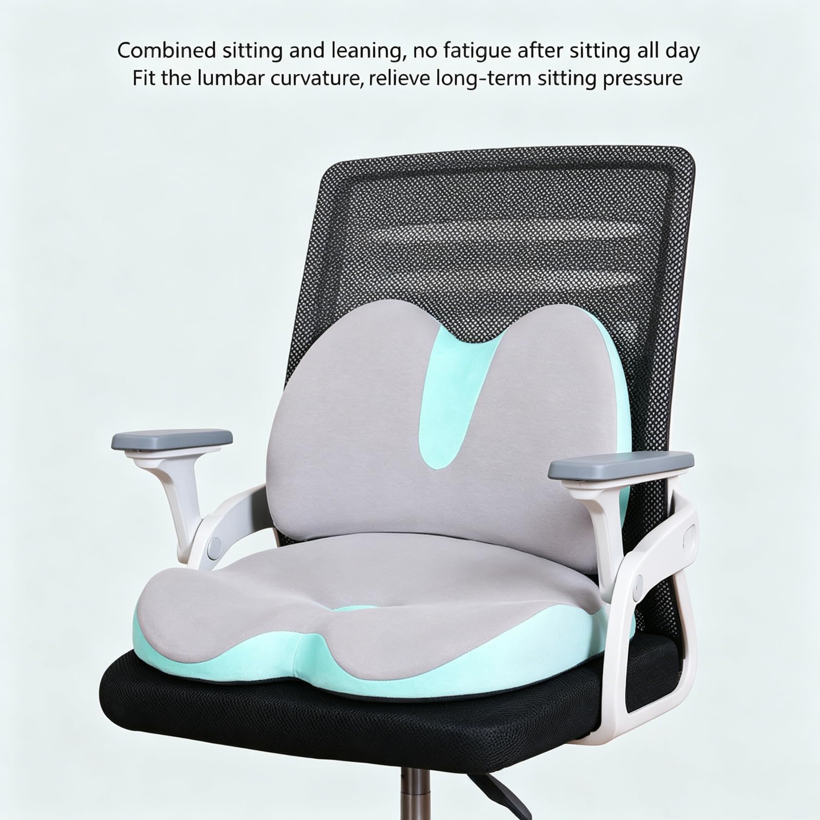 Cojín de asiento ergonómico con soporte lumbar