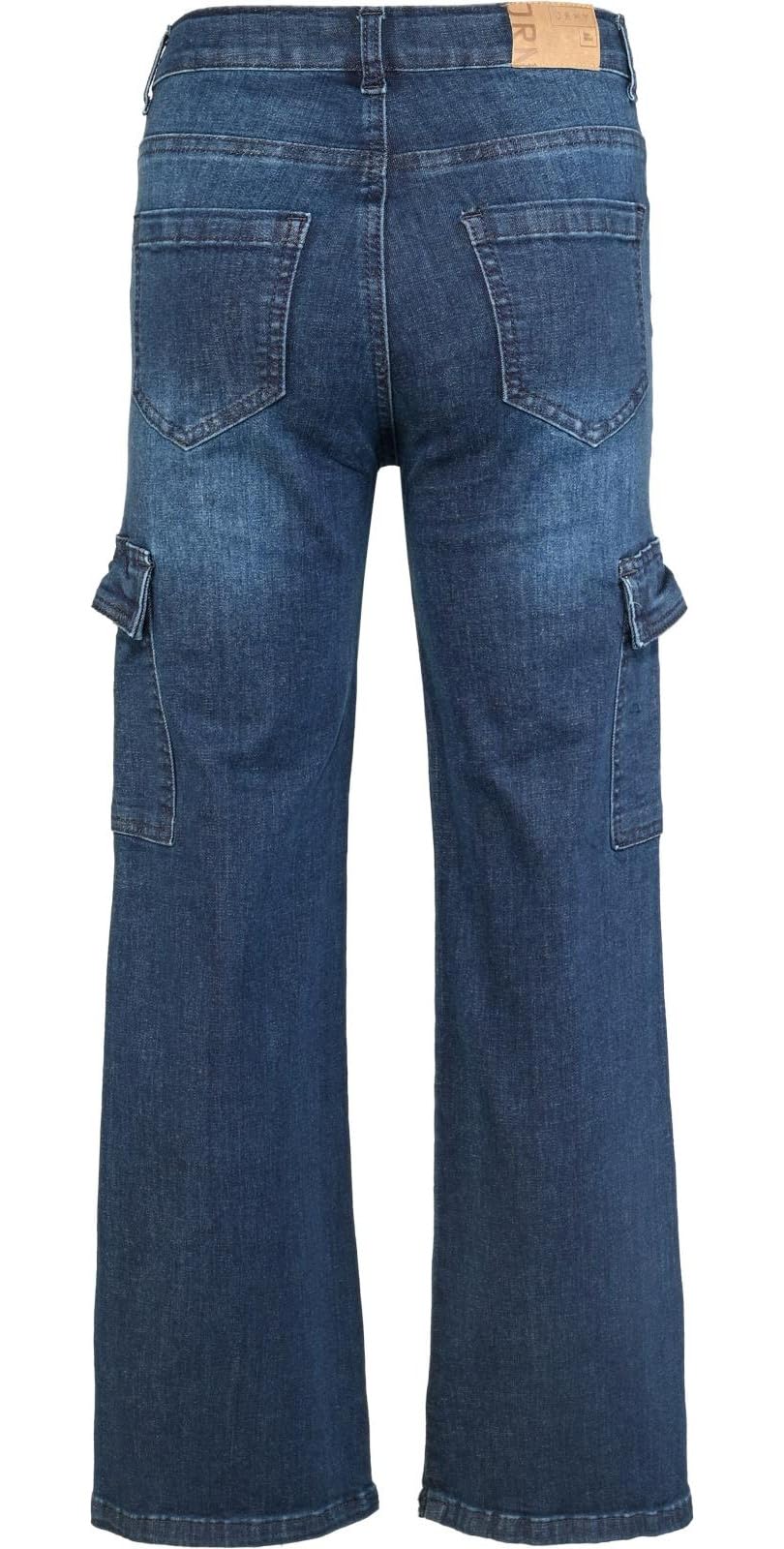 Blue Effect Mädchen Wide Leg Cargojeans Slim fit, Größe:170, Farbe:Dark Blue