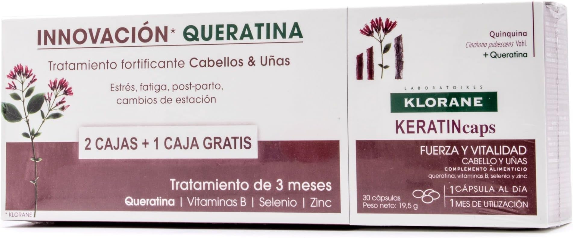 KloraneKeratincaps - 3 X 30 Cápsulas