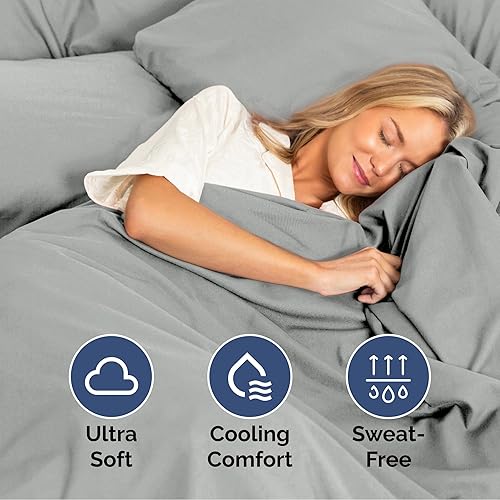 Vista 1766 de Juego de sábanas de 4 piezas tamaño king, extrasuaves, transpirables y refrescantes con esquinas profundas, sábanas de fácil ajuste y sin arrugas