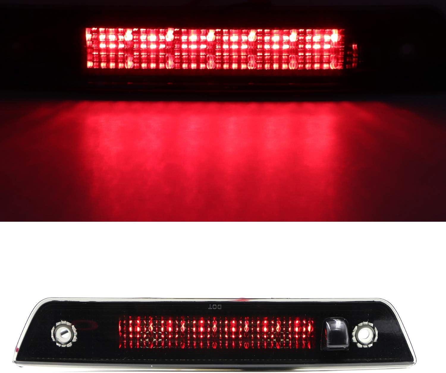 Tresound For 2005-2010 Jeep Grand Cherokee 3rd Third Brake Light Center High Mount Lamp Stop Light (Smoke